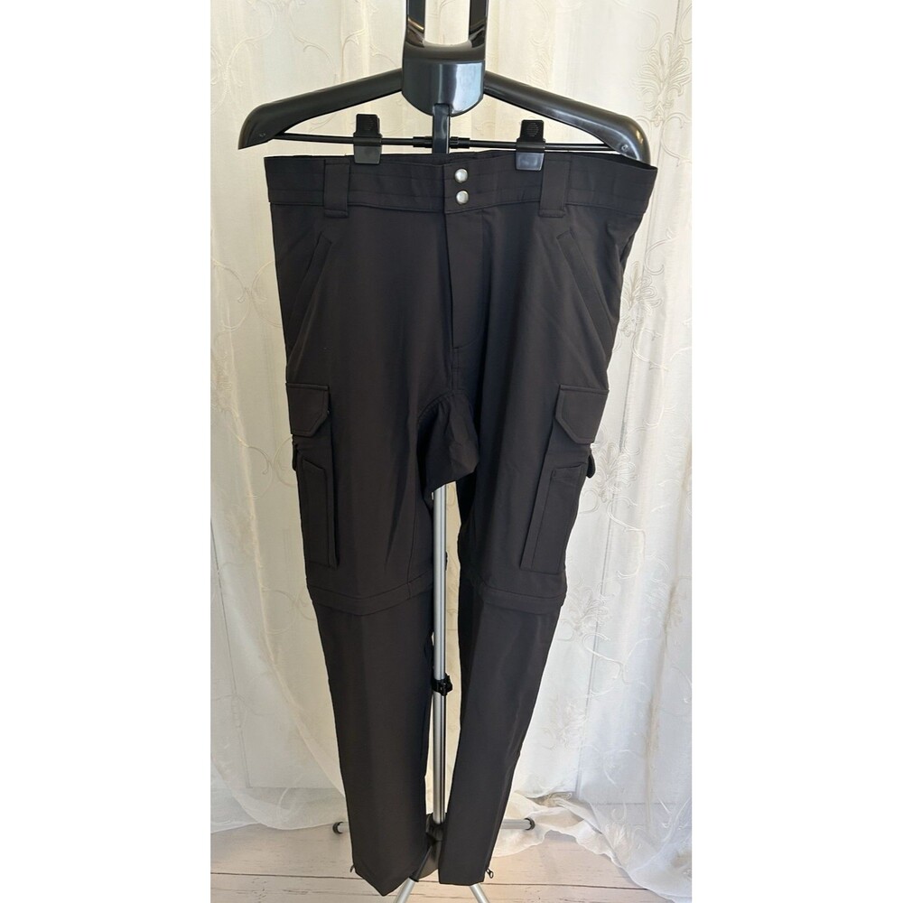 Bellwether 213 Zip-Off Patrol Pants Men's Size 36x32 Black Convertible Cycle NWT